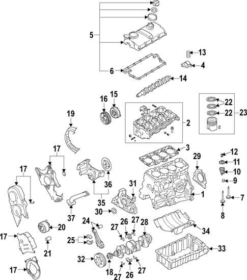 volkswagen engine parts diagram