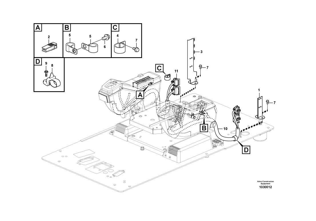 volvo excavator parts diagram