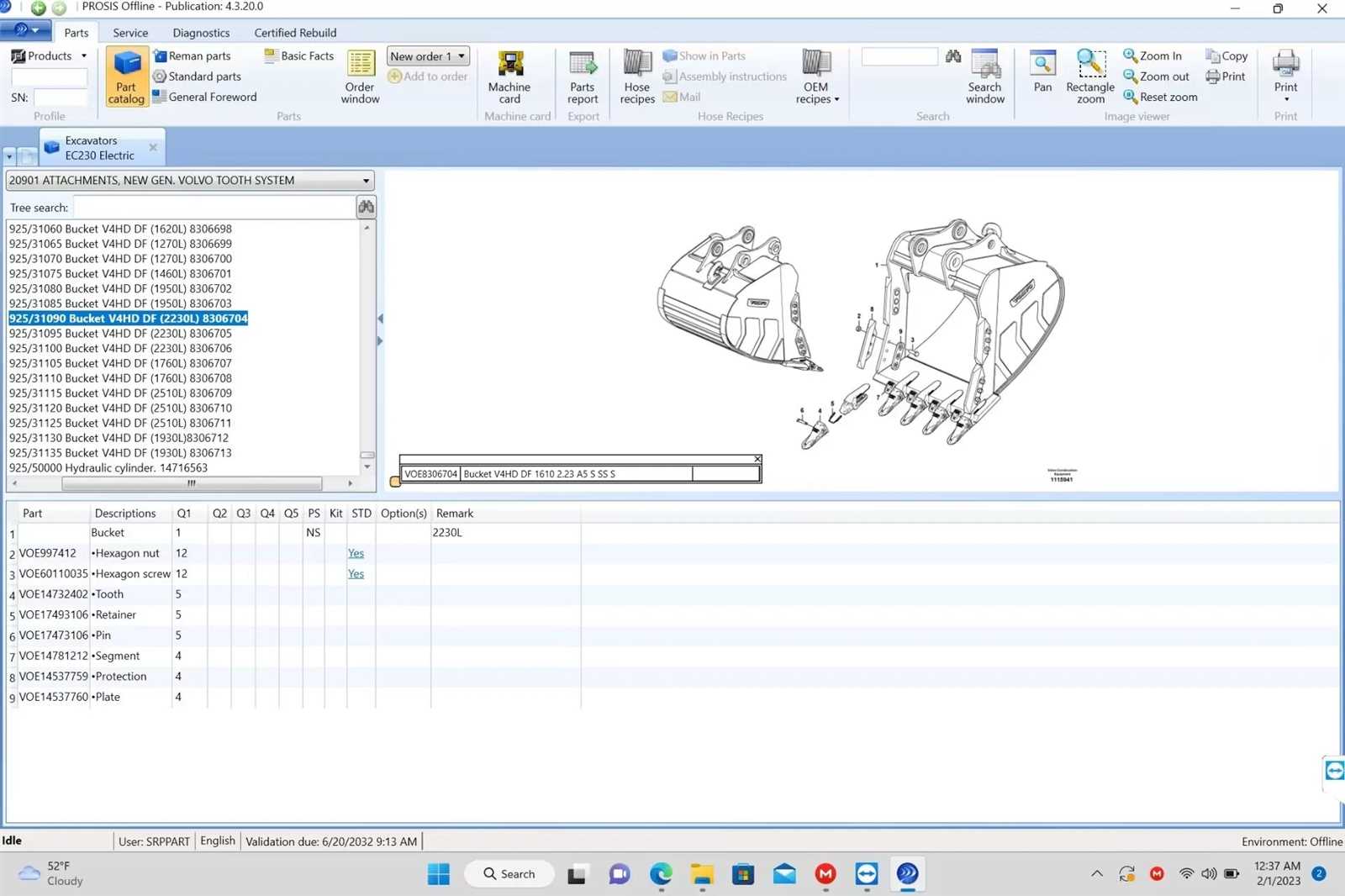 volvo parts diagram