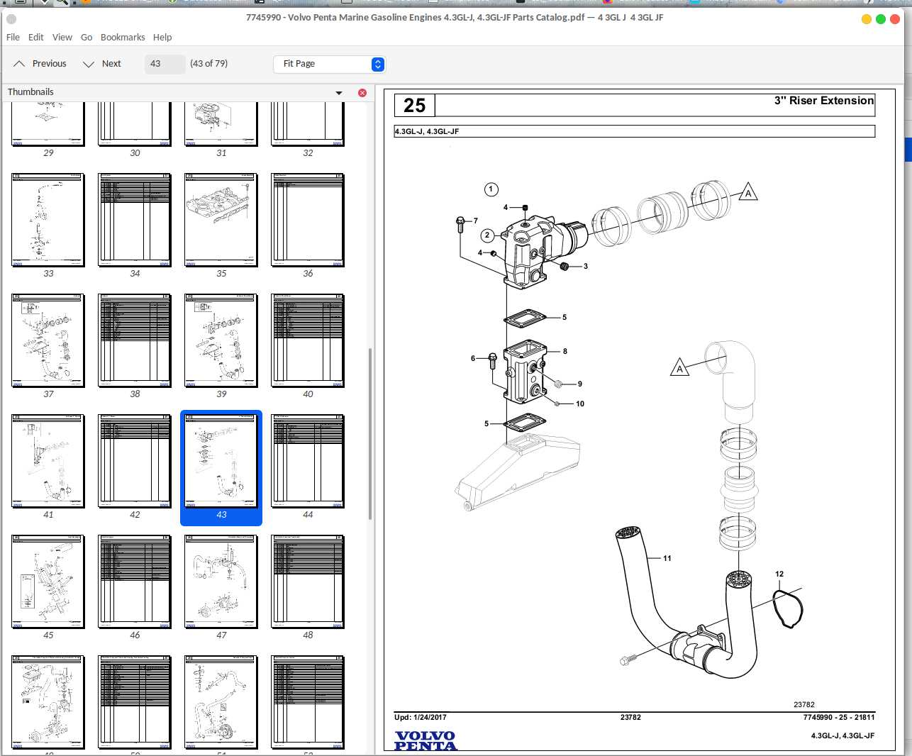 volvo penta 4.3 parts diagram