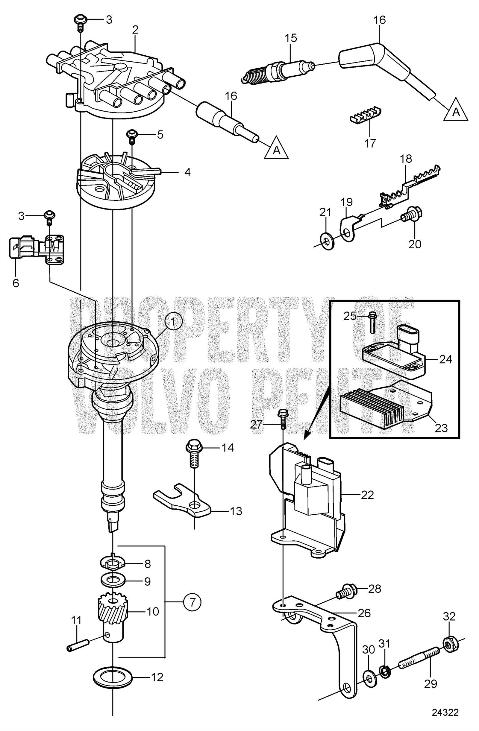 volvo penta 5.0 gxi parts diagram