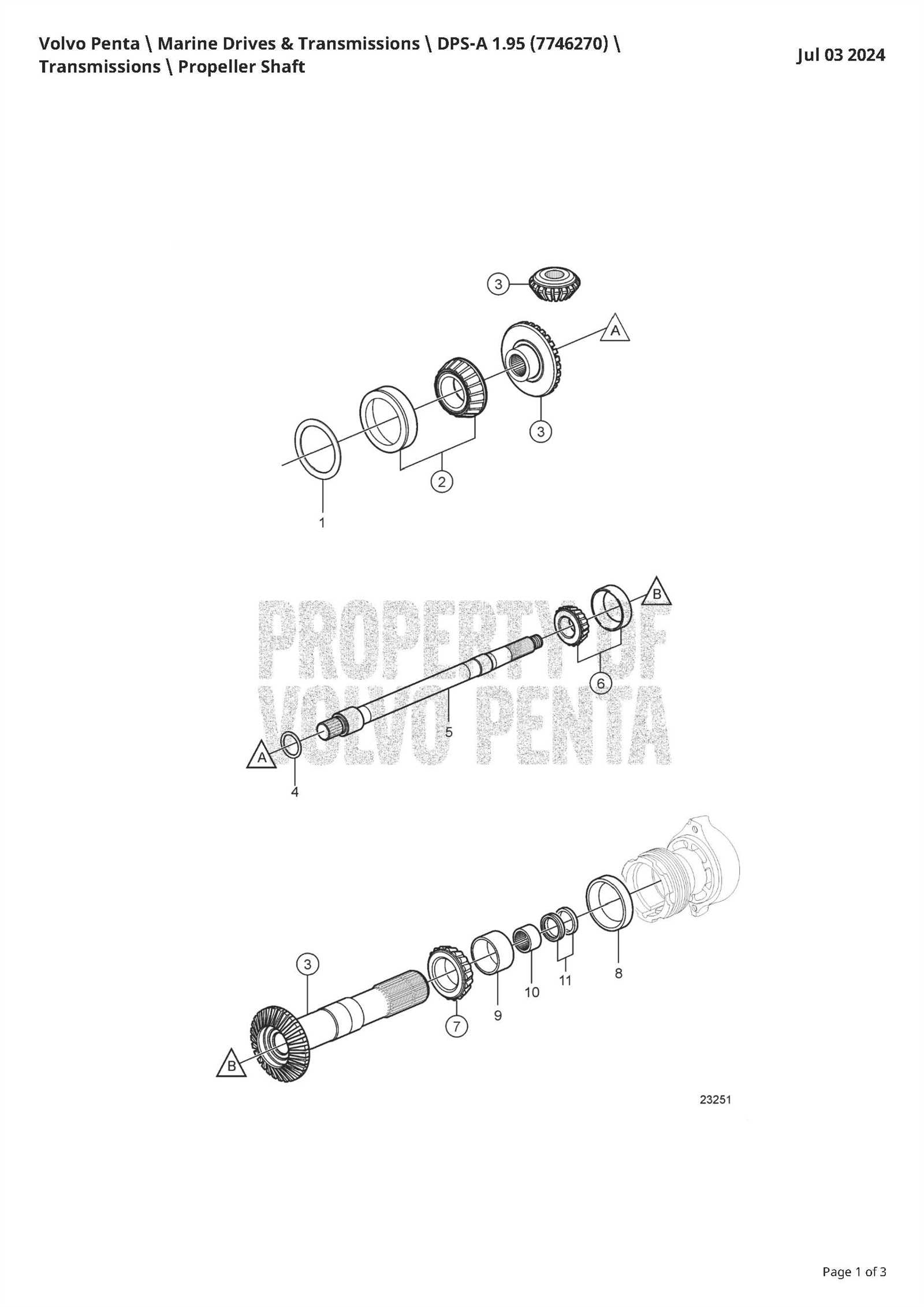 volvo penta dps b parts diagram