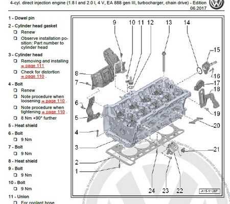 vw golf engine parts diagram