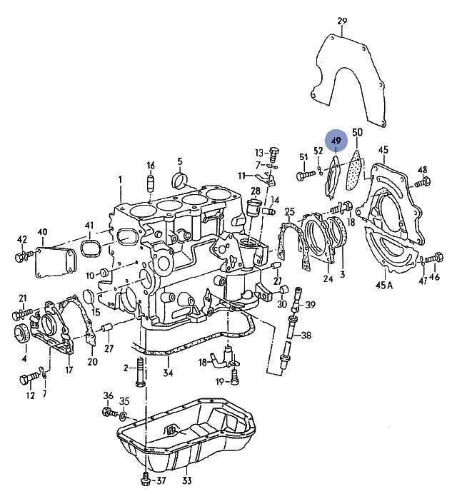 vw golf engine parts diagram