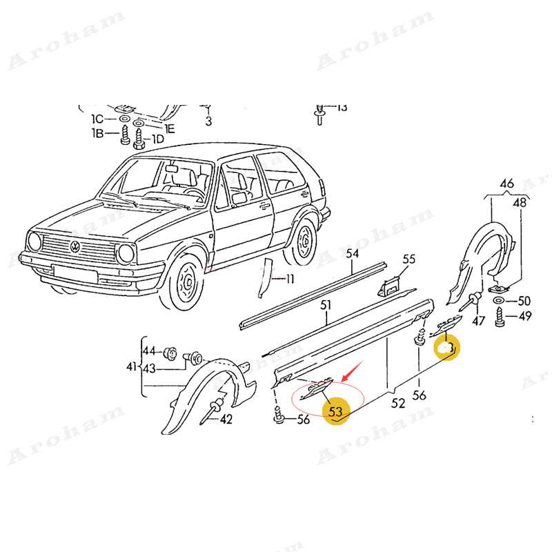 vw gti parts diagram