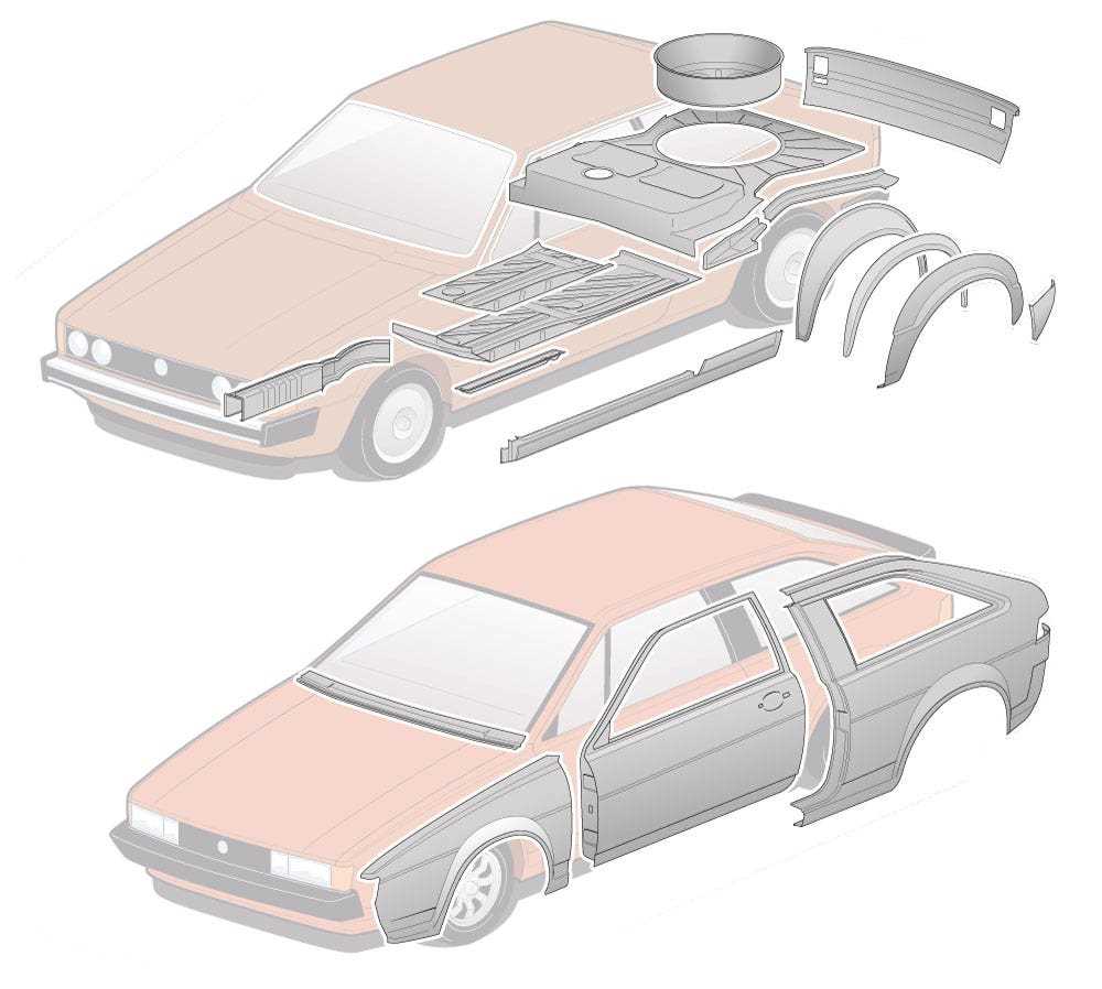 vw scirocco parts diagram