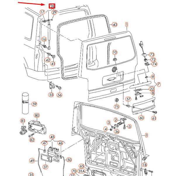 vw transporter t5 parts diagram