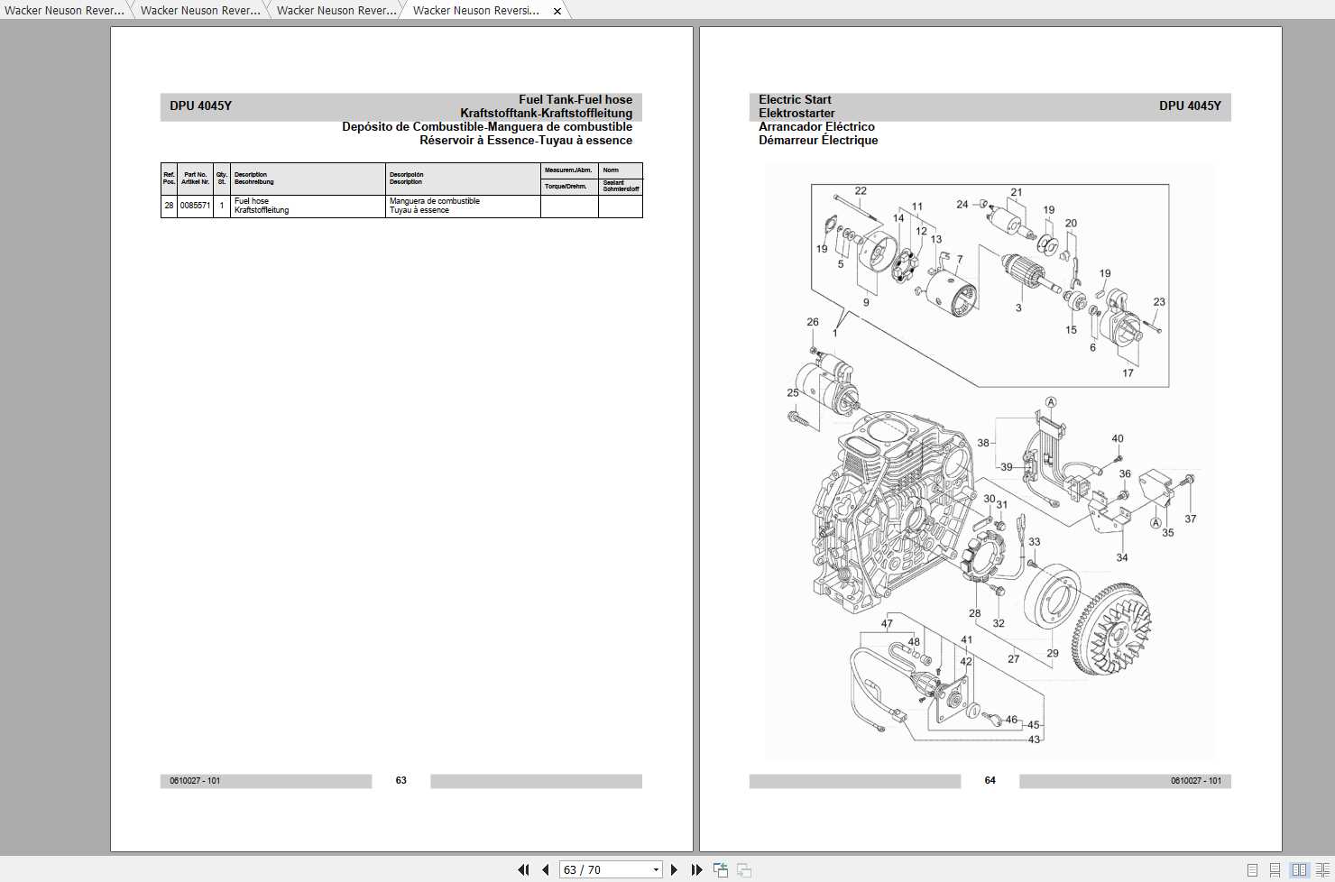 wacker bpu 4045 parts diagram