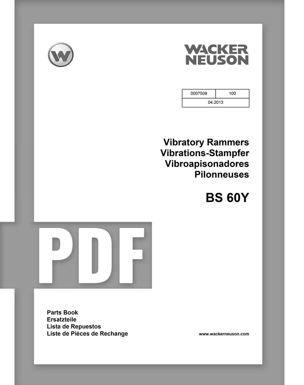 wacker bs60y parts diagram