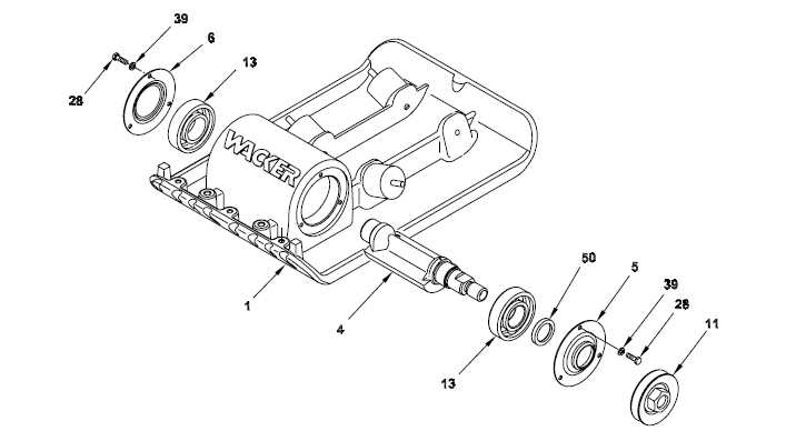 wacker plate compactor parts diagram