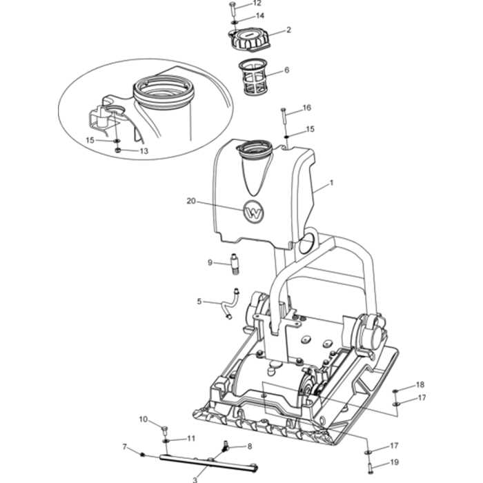 wacker wp1550 parts diagram