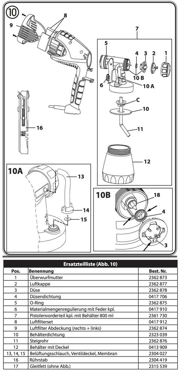 wagner flexio 590 parts diagram