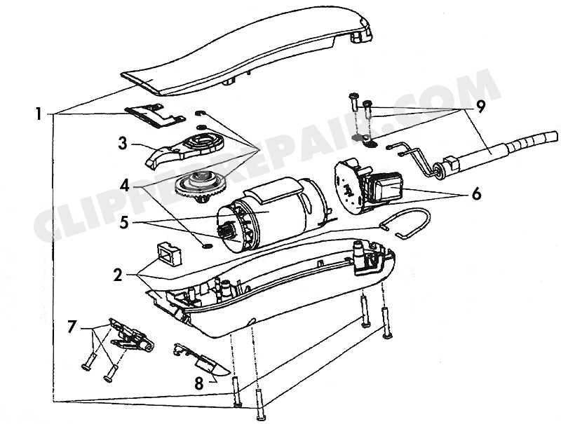 wahl clippers parts diagram