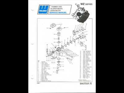 walbro carburetor parts diagram