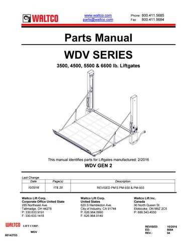 waltco liftgate parts diagram