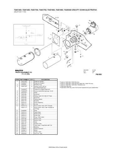 waltco liftgate parts diagram