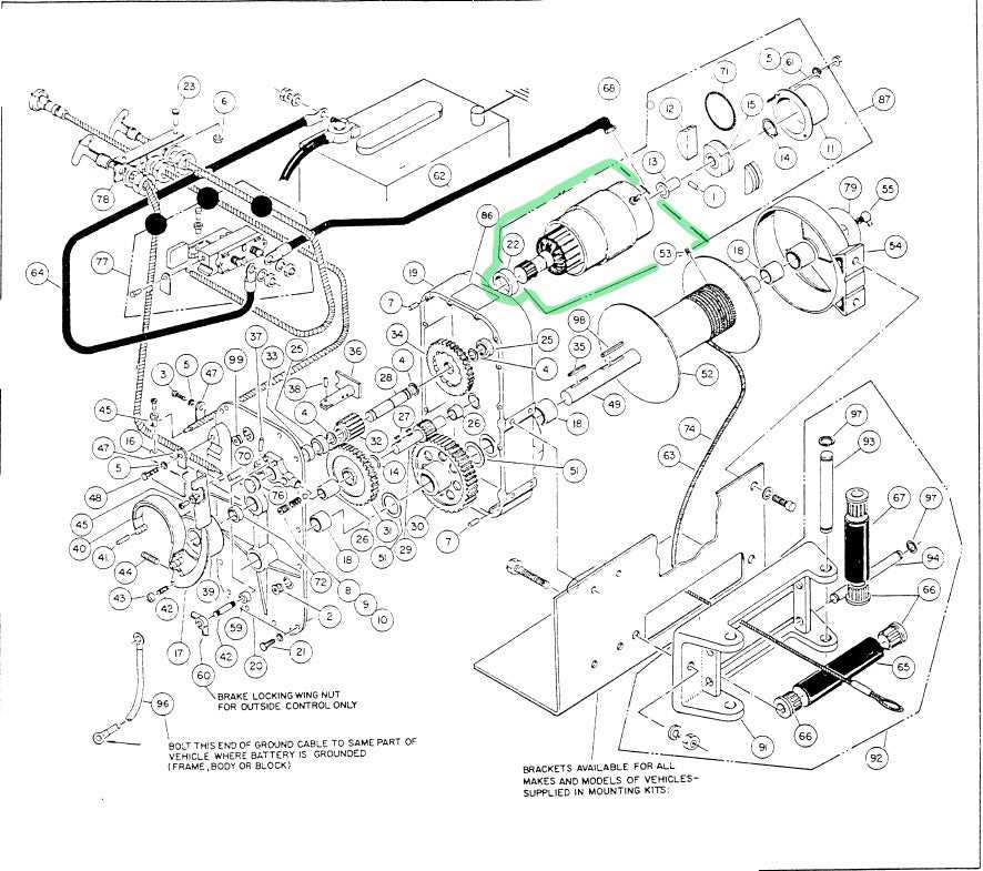 warn 8274 parts diagram