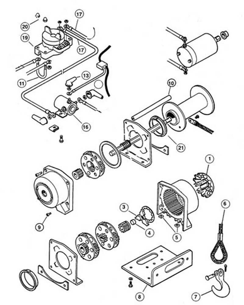 warn atv winch parts diagram