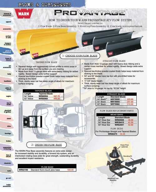 warn snow plow parts diagram