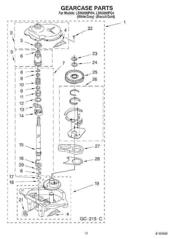 washer parts diagram
