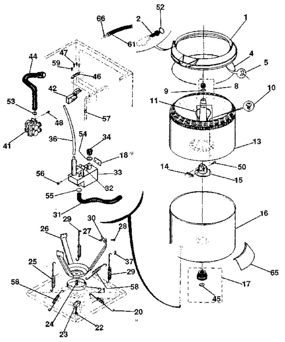 washing machine kenmore 80 series washer parts diagram