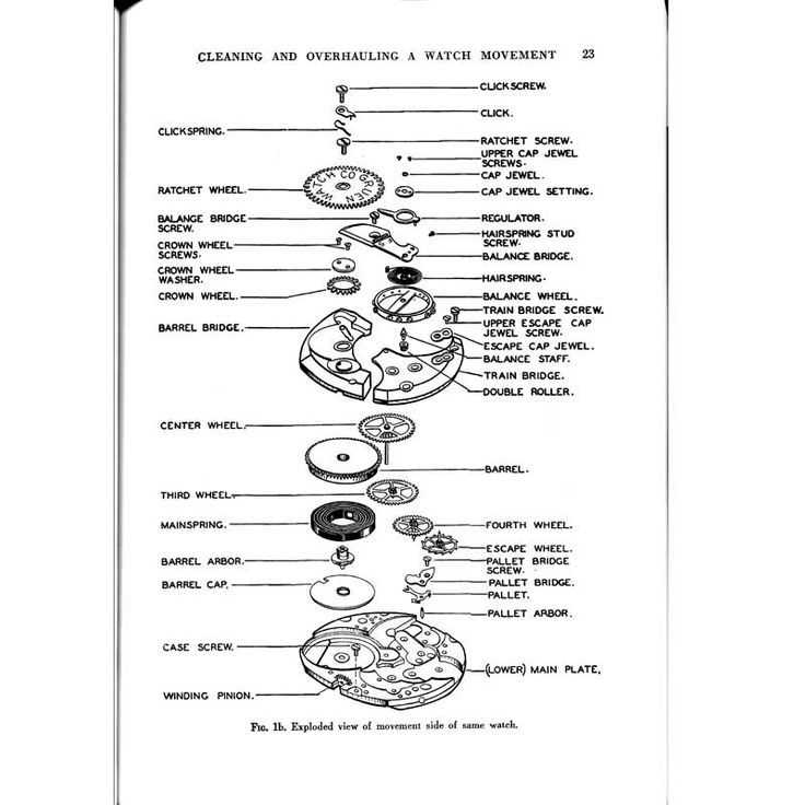 watch parts diagram