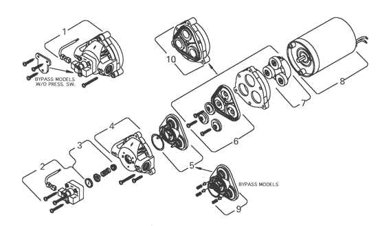 water pump parts diagram