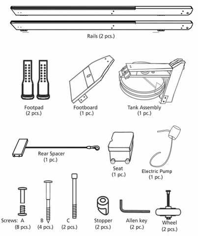 waterrower parts diagram