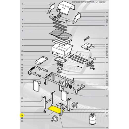 weber genesis ii e 410 parts diagram