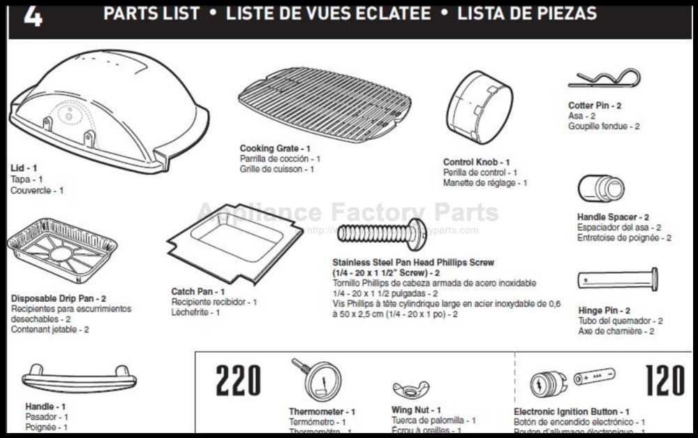 weber q parts diagram