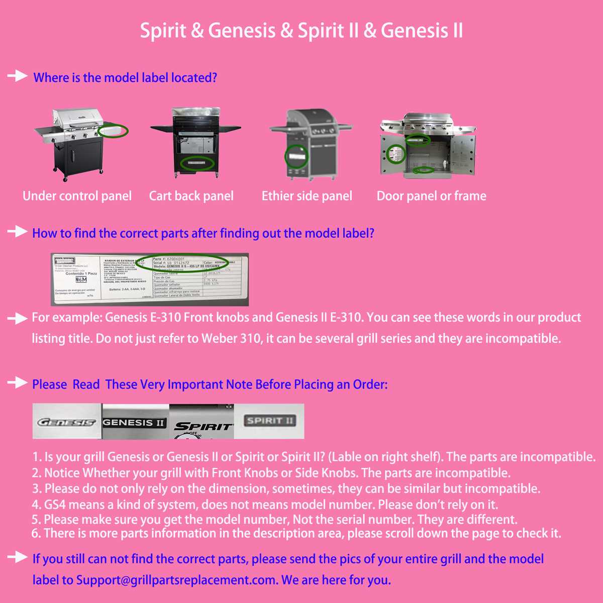 weber spirit e 210 parts diagram