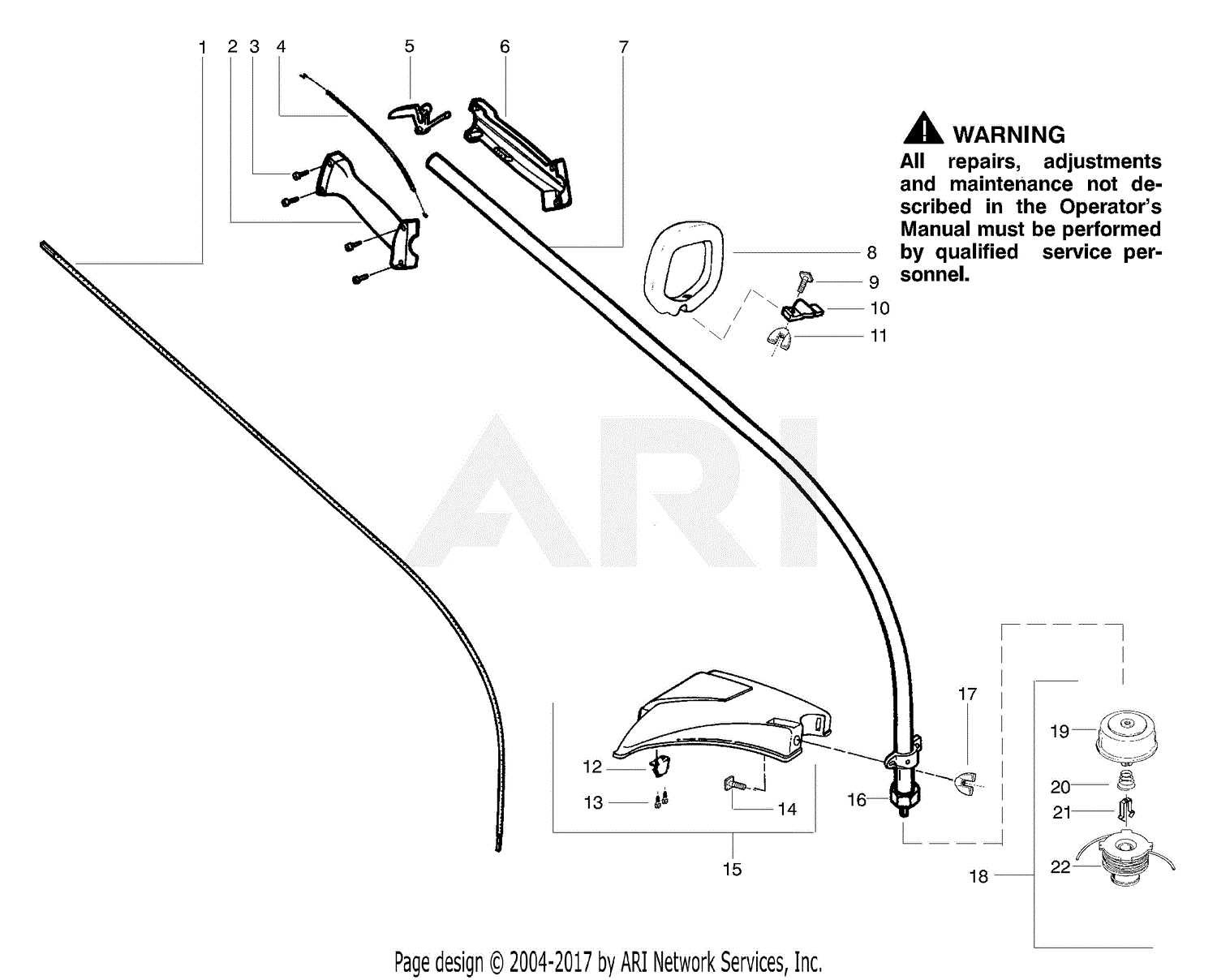 weed eater fb25 parts diagram