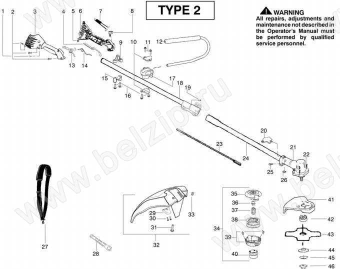 weed eater w25cbk parts diagram