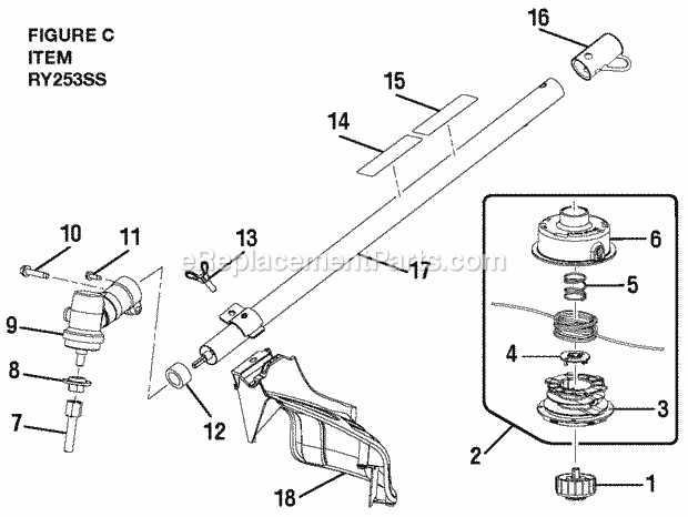 weed trimmer parts diagrams