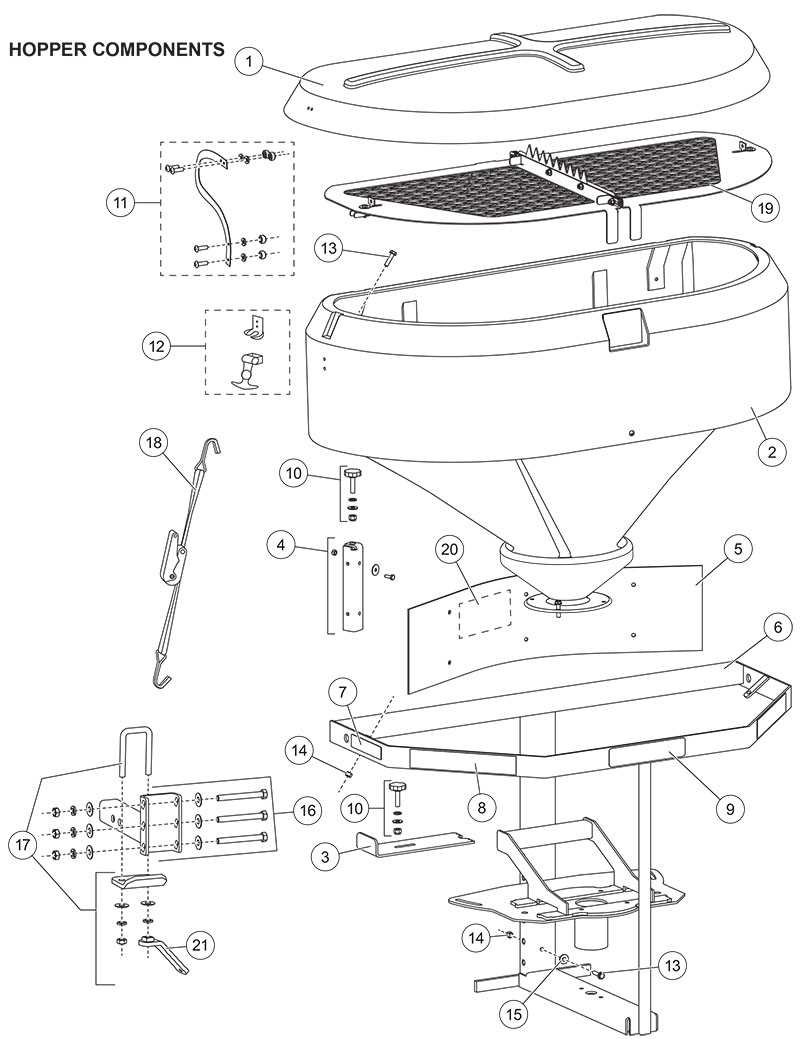 western salt spreader parts diagram