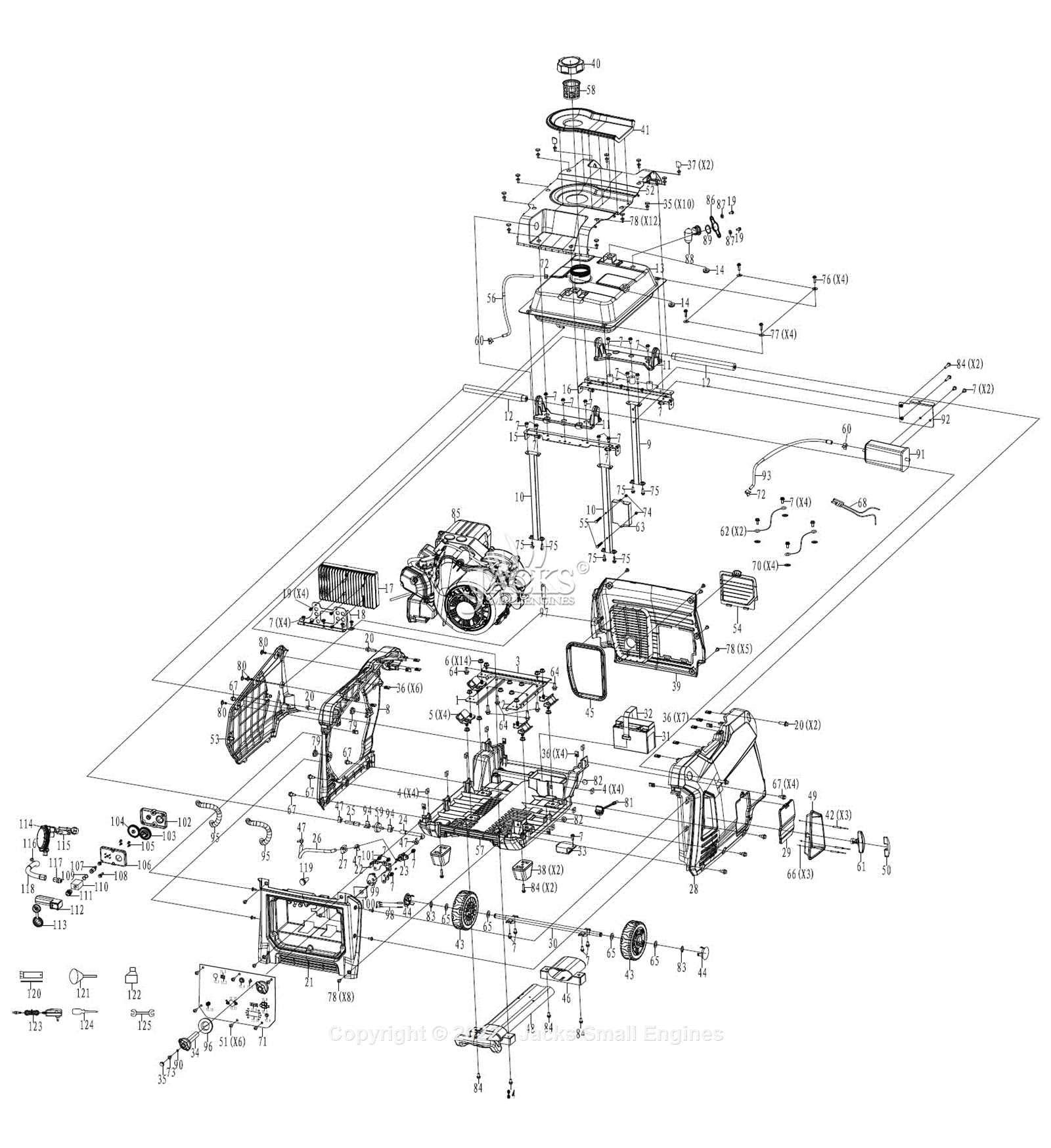 westinghouse generator parts diagram