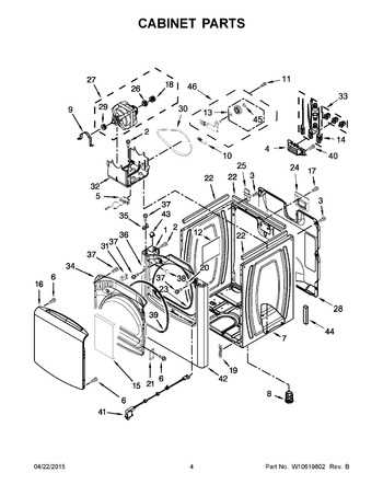 whirlpool cabrio parts diagram