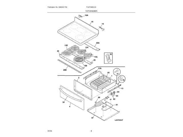 whirlpool electric stove parts diagram