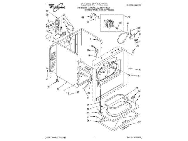 whirlpool gew9250pw1 parts diagram