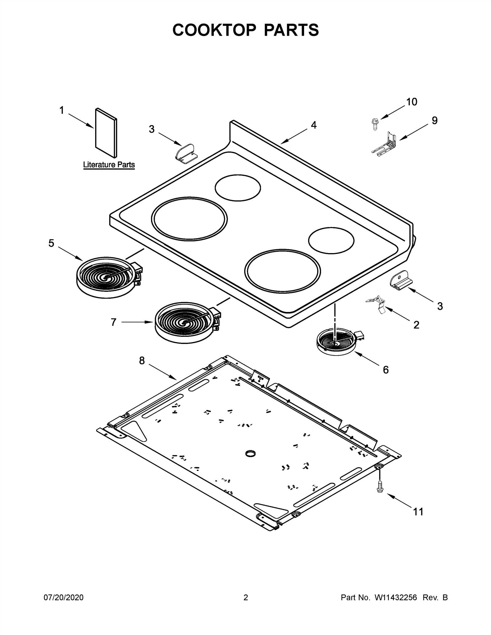 whirlpool oven door parts diagram