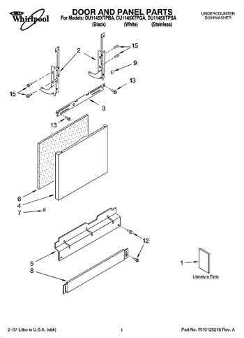 whirlpool quiet partner 2 parts diagram