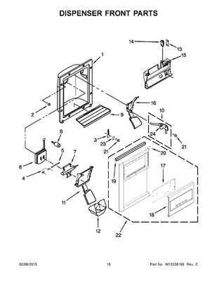 whirlpool refrigerator door parts diagram