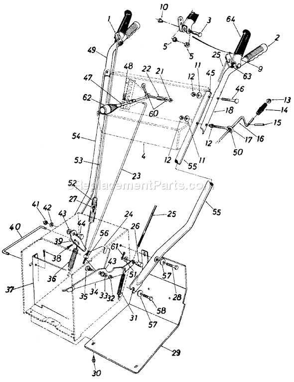 white snowblower parts diagram