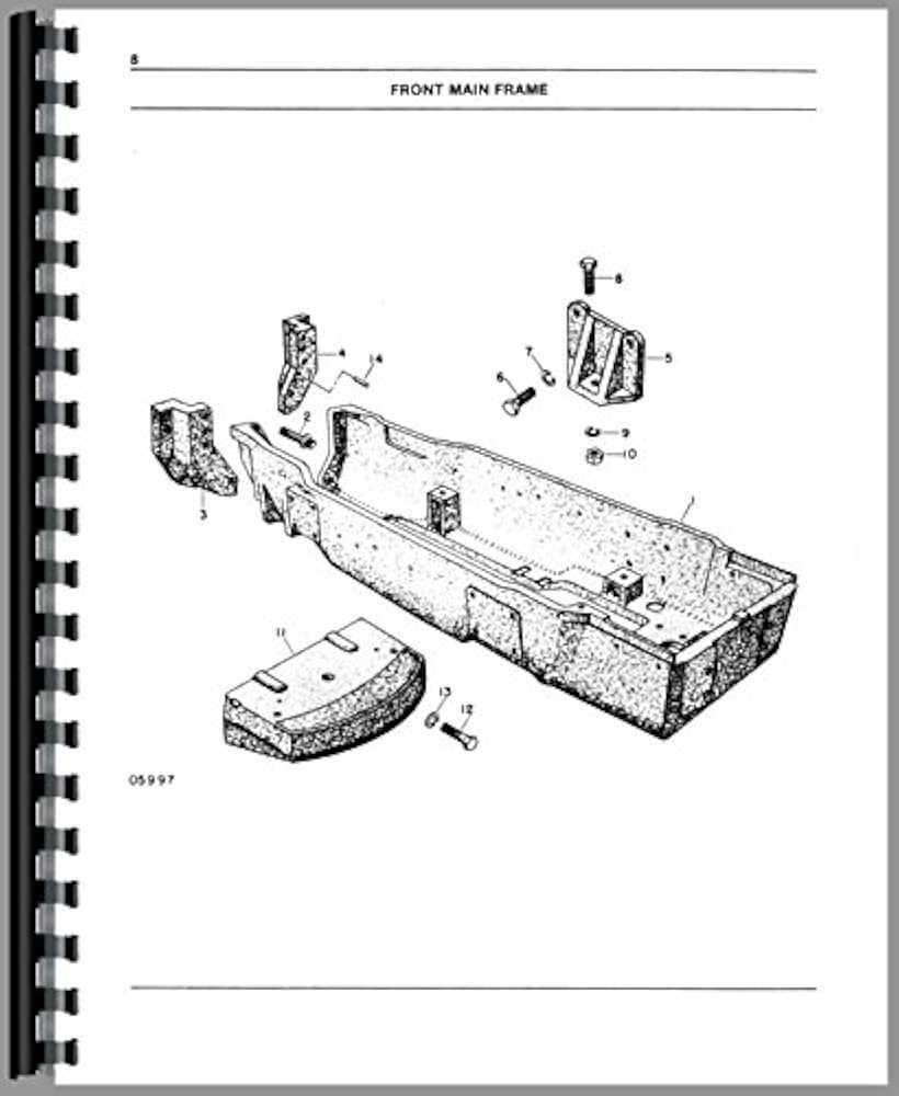 white tractor parts diagram