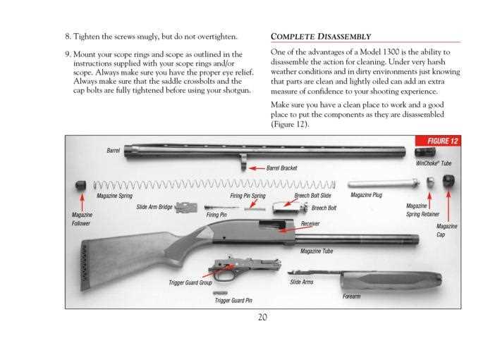 winchester 1300 parts diagram