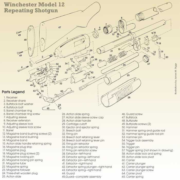 winchester model 120 parts diagram