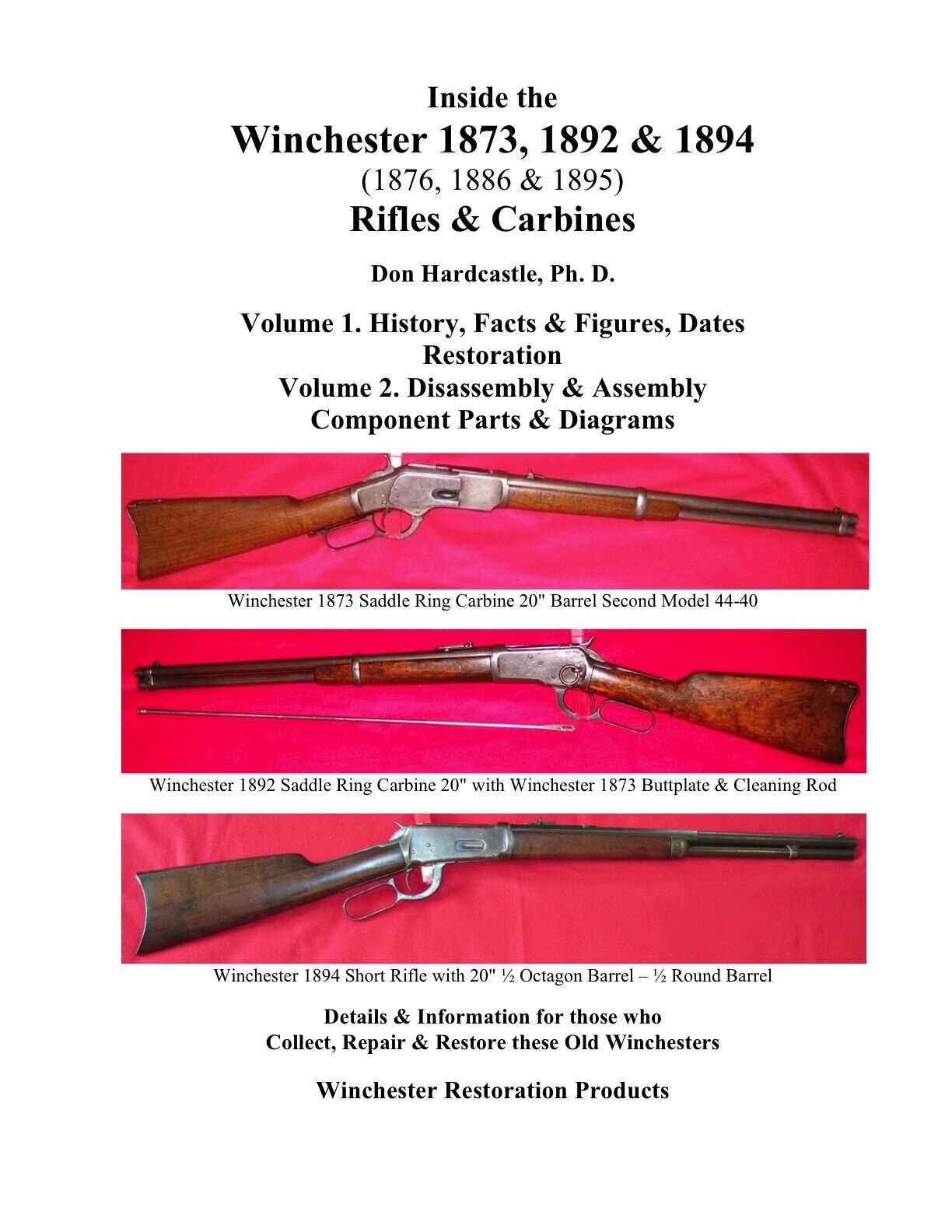 winchester model 1873 parts diagram