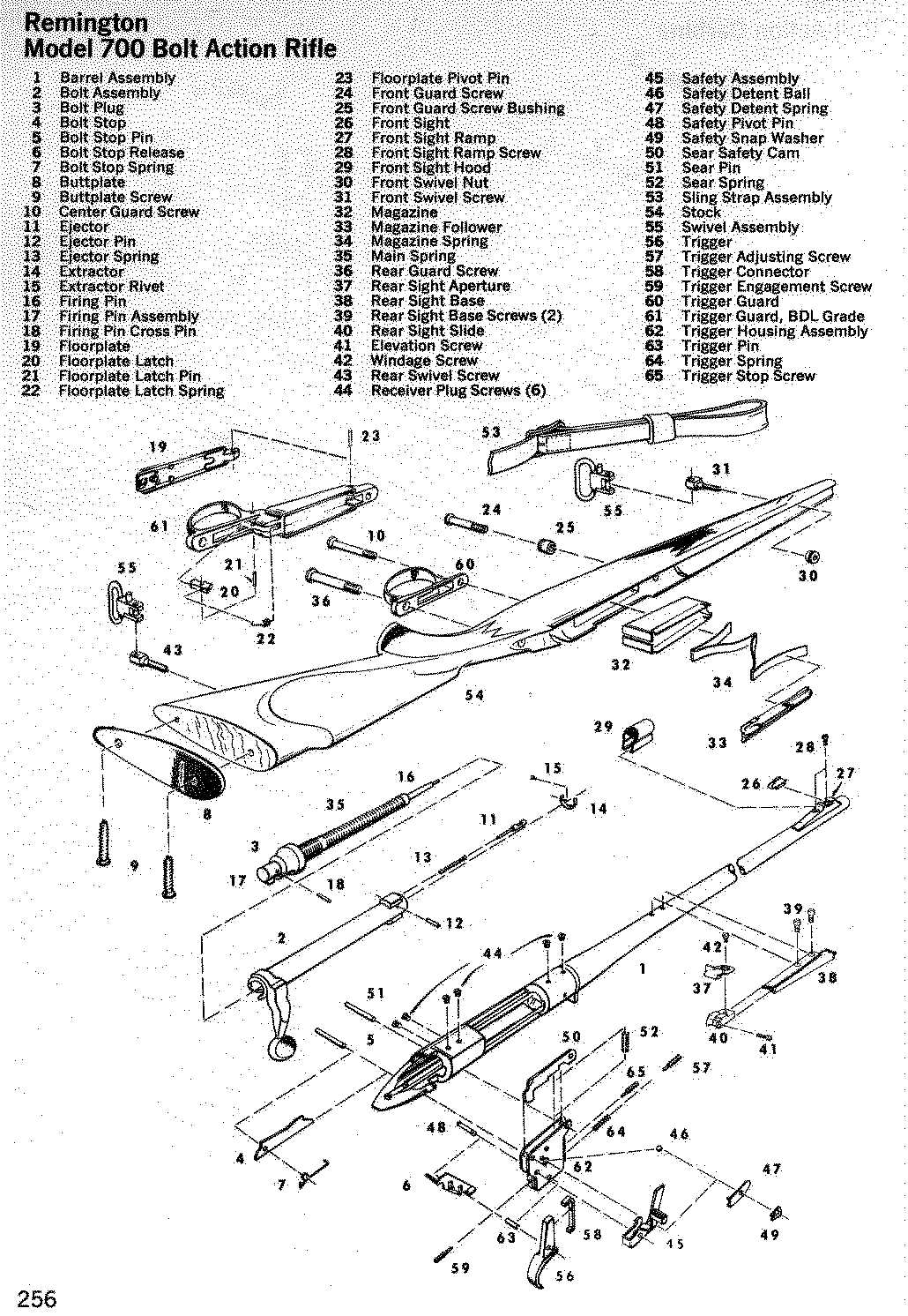 winchester model 270 parts diagram