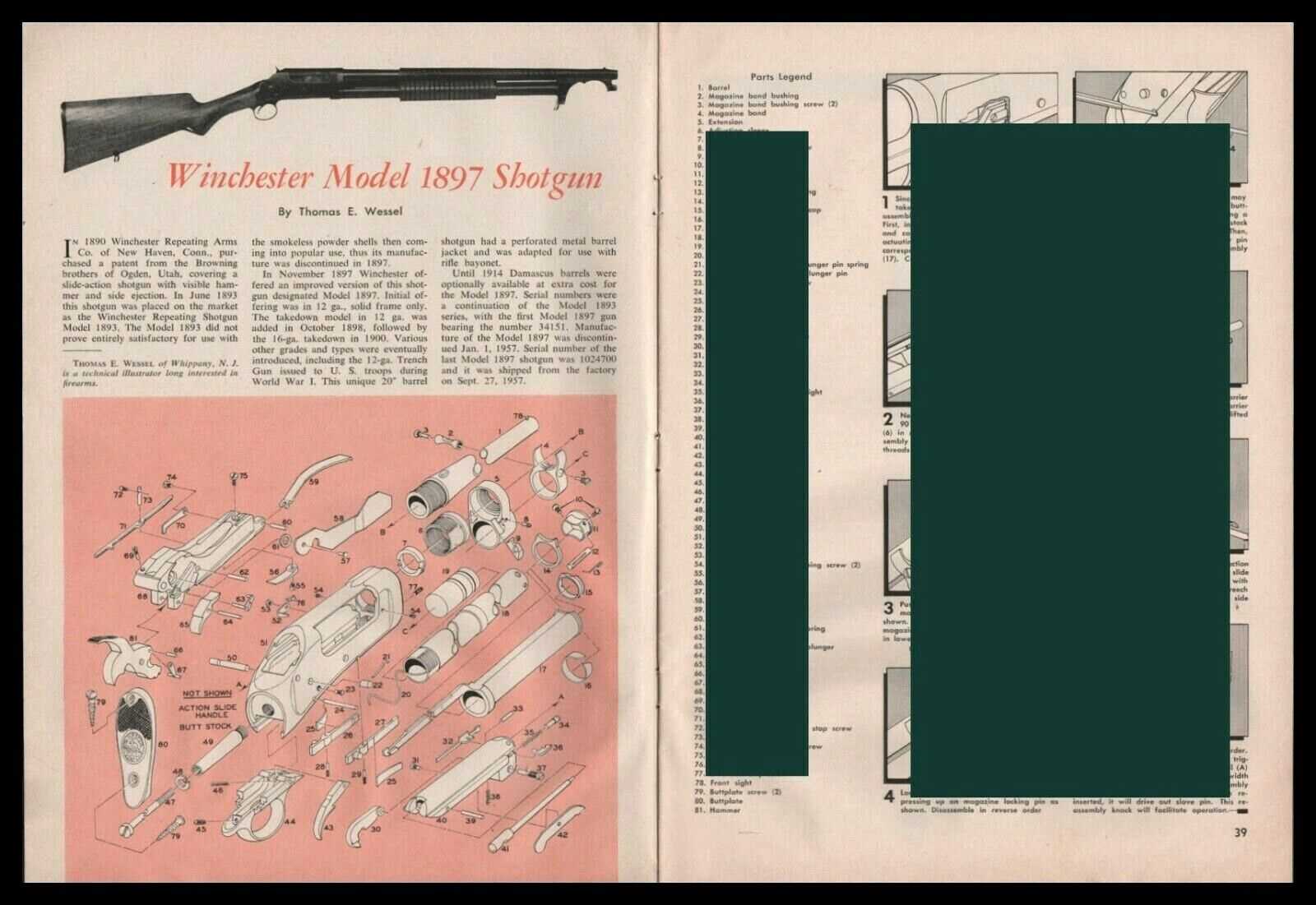 winchester model 88 parts diagram