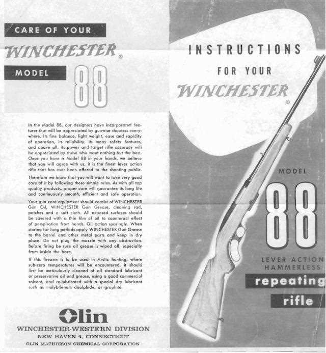 winchester model 88 parts diagram